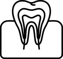 diente dentista icono símbolo imagen vector. ilustración de el dental medicina símbolo diseño gráfico imagen vector