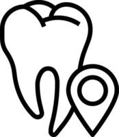 diente dentista icono símbolo imagen vector. ilustración de el dental medicina símbolo diseño gráfico imagen vector