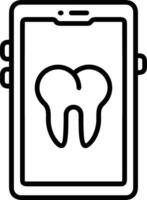 diente dentista icono símbolo imagen vector. ilustración de el dental medicina símbolo diseño gráfico imagen vector