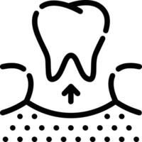 diente dentista icono símbolo imagen vector. ilustración de el dental medicina símbolo diseño gráfico imagen vector