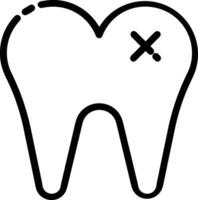 diente dentista icono símbolo imagen vector. ilustración de el dental medicina símbolo diseño gráfico imagen vector