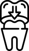 Tooth dentist icon symbol image vector. Illustration of the dental medicine symbol design graphic image vector