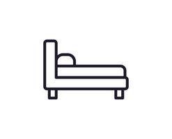 Furniture line icon on white background vector