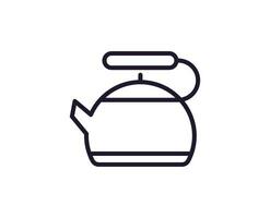 Cooking, food, kitchen signs. Vector symbol in modern line style. Editable stroke. Line icon of kettle