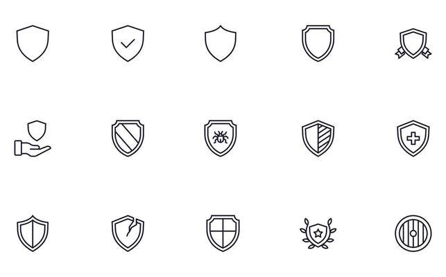 Shield Outline Vector Art, Icons, and Graphics for Free Download