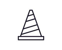 Cone concept. Modern outline high quality illustration for banners, flyers and web sites. Editable stroke in trendy flat style. Line icon of cone vector