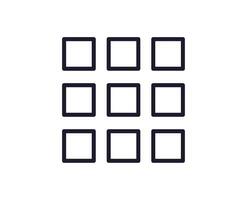 Interface concept. Vector sign drawn in line style. Isolated editable stroke for adverts and UI. Vector line icon of menu, options, list of elements