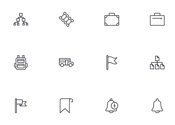 Education line icon set. Collection of high quality signs for web design, mobile app , UI design and etc. Outline icon of education, school, university, learning.