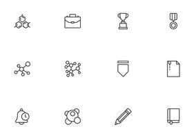 Education line icon set. Collection of high quality signs for web design, mobile app , UI design and etc. Outline icon of education, school, university, learning. vector