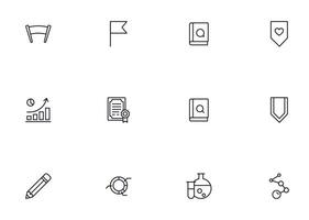 Education line icon set. Collection of high quality signs for web design, mobile app , UI design and etc. Outline icon of education, school, university, learning. vector