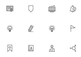 Education line icon set. Collection of high quality signs for web design, mobile app , UI design and etc. Outline icon of education, school, university, learning. vector