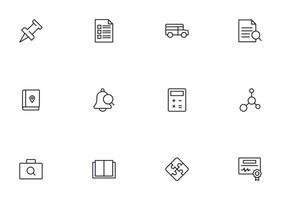 Education line icon set. Collection of high quality signs for web design, mobile app , UI design and etc. Outline icon of education, school, university, learning. vector