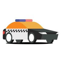 vehículo policía coche vector