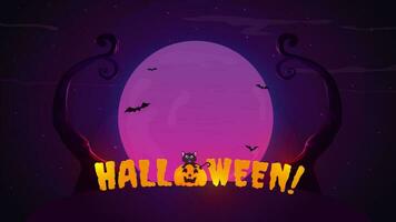 Background with Halloween theme, a scary but cute vector