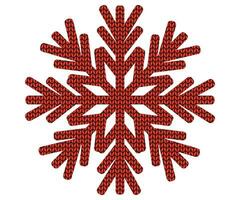 snowflake in the texture of a knitted sweater vector