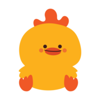 lindo pollito de dibujos animados png