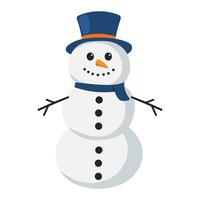 snowman winter illustration vector
