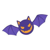 halloween bat illustration vector