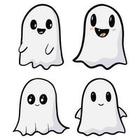 cute halloween ghost vector illustration