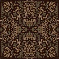 brown damask pattern bandana with abstract and vintage tapestry motifs, perfect for fabrics and decoration vector