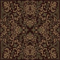 brown damask pattern bandana with abstract and vintage tapestry motifs, perfect for fabrics and decoration vector