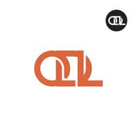 Letter ODL Monogram Logo Design vector