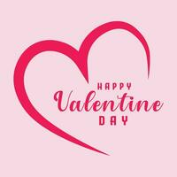 Free vector simple happy valentines day celebration design