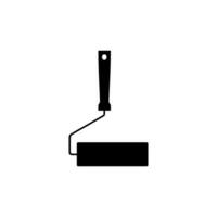 Paint Roller Silhouette, can use for Logo Gram, Pictogram, Apps, Art Illustration, Website or Graphic Design Element. Vector Illustration