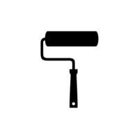 Paint Roller Silhouette, can use for Logo Gram, Pictogram, Apps, Art Illustration, Website or Graphic Design Element. Vector Illustration