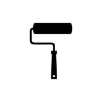 Paint Roller Silhouette, can use for Logo Gram, Pictogram, Apps, Art Illustration, Website or Graphic Design Element. Vector Illustration