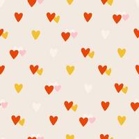 Seamless pattern with hearts. Cute romantic design. Valentine's Day. Vector illustration