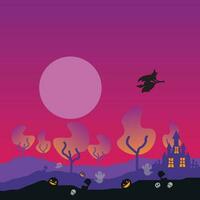 Vector background design with halloween theme