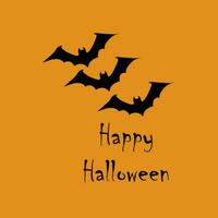 halloween greeting card, bat, invitation vector