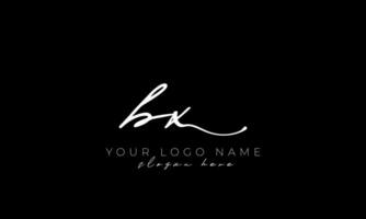 escritura letra bx logo diseño. bx logo diseño gratis vector modelo