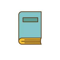 Book icon cartoon school  isolated vector illustration