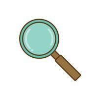 Magnifying glass icon isolated vector illustration