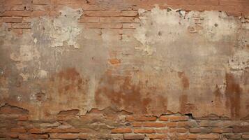 Red brick wall background, texture pattern for continuous replicate, Generative AI illustration photo