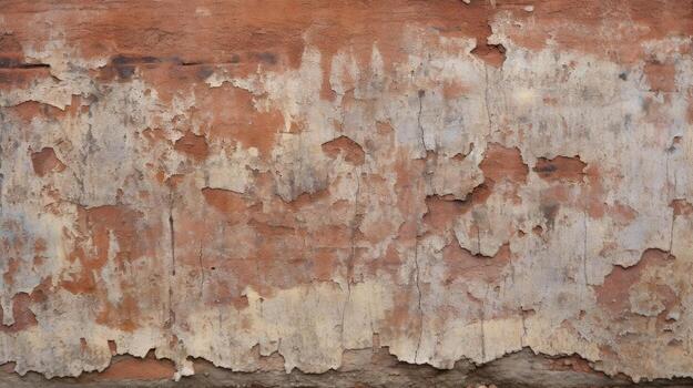 Red brick wall background, texture pattern for continuous replicate, Generative AI illustration photo