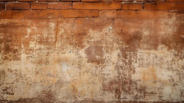 Red brick wall background, texture pattern for continuous replicate, Generative AI illustration photo