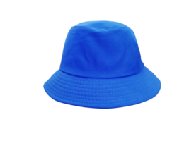Blue bucket hat isolated PNG transparent