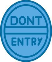 Do Not Enter Vector Icon Design