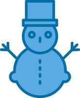 Snowman Vector Icon Design