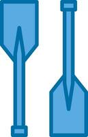 Oars Vector Icon Design