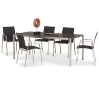 Set of meeting tables and chairs is empty cut out isolated transparent background png