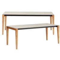 empty wooden table set cut out isolated transparent background png