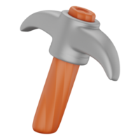 3D Pick Axe Illustration png