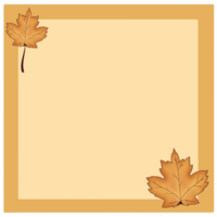 Maple leaf on frame png