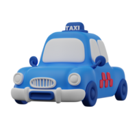 taxi bil, 3d framställa ikon png