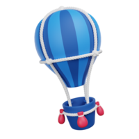 Air balloon 3D render icon png