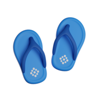 Summer Sandals 3D render icon png